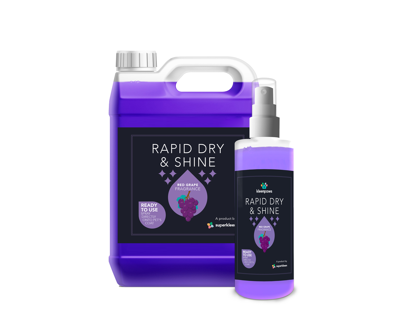 Rapid Dry & Shine - Kleenpaws Pet Drying Spray & Conditioner